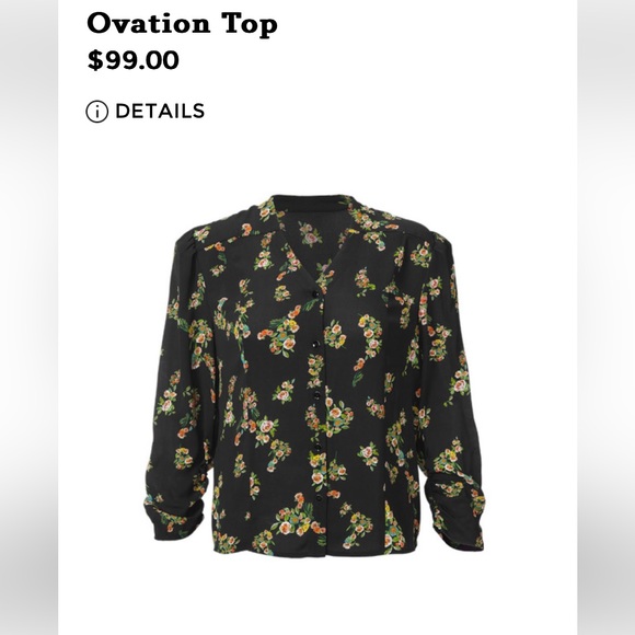 cabi NWT Ovation Top, Vintage Floral, size LARGE, Fall 23 - Picture 1 of 6